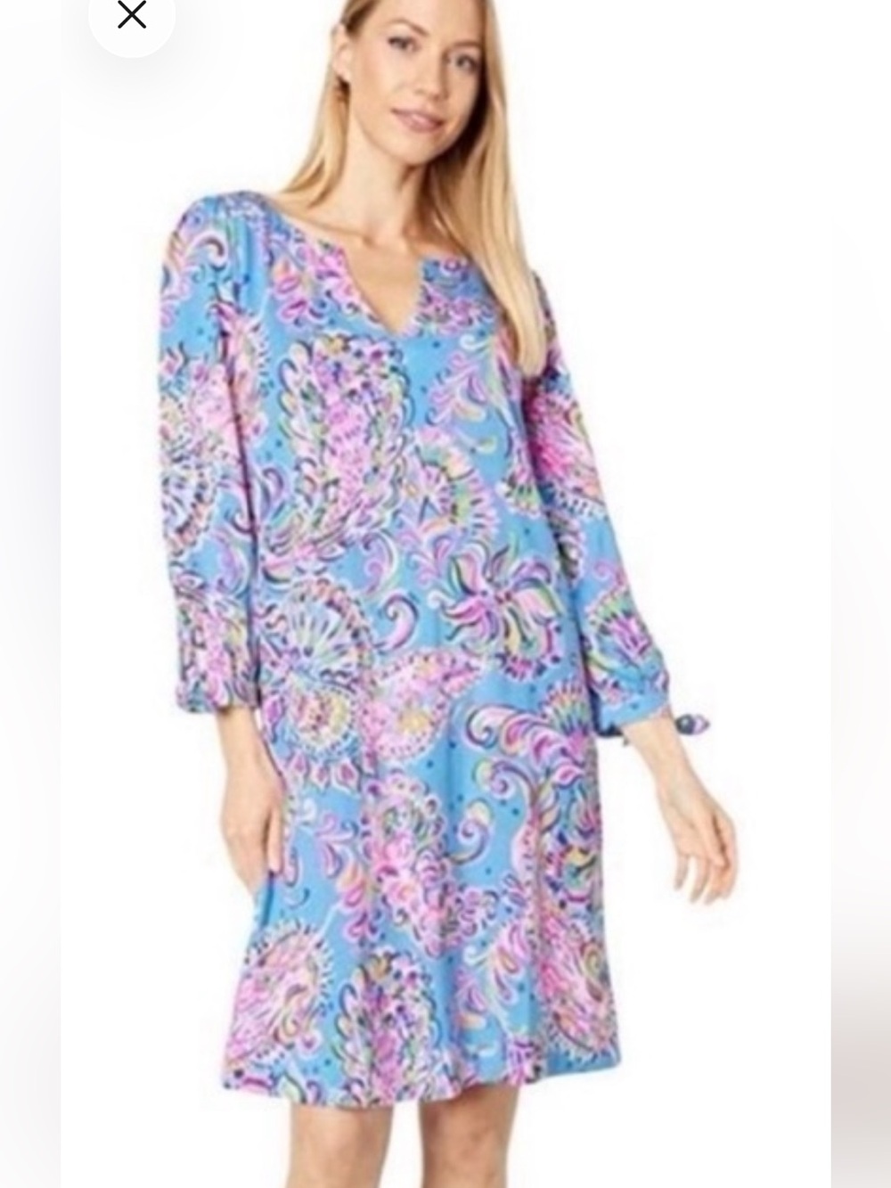 Lilly Pulitzer Cath Dress Blue & Pink L